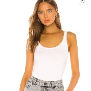 Wolford Jamaika Cream Scoop Neck Thong Bodysuit